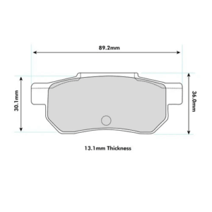 Pastillas de freno traseras 1163 Pro Race (PBS Brakes)