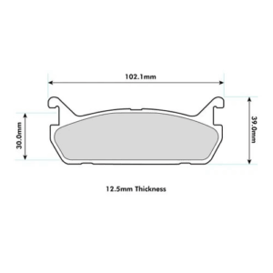 Pastillas de freno traseras 1180 Pro Race (PBS Brakes)