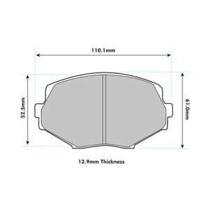 Pastillas de freno delanteras 1282 Pro Race (PBS Brakes)