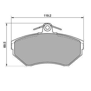 Pastilla de freno delanteras 1325 Pro Track (PBS Brakes)