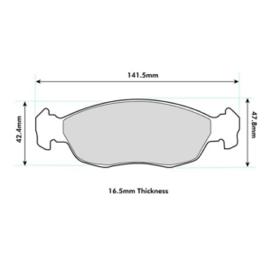 Pastillas de freno delanteras 1339 Pro Track (PBS Brakes)