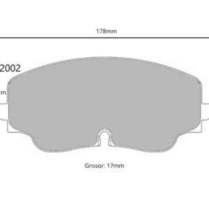 Pastillas de freno delanteras 2002 Pro Comp S1 (PBS Brakes)