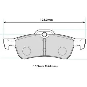 Pastillas de freno traseras 2006 Pro Track (PBS Brakes)
