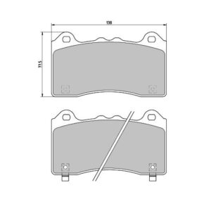 Pastillas de freno delanteras 2302 Pro Track (PBS Brakes)