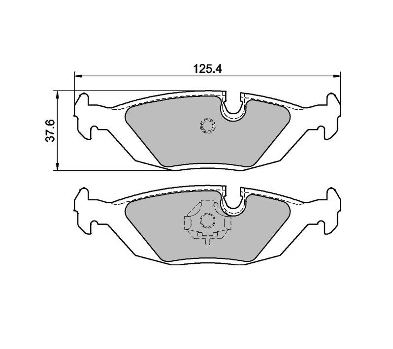 Pastillas de freno traseras 296 Pro Track (PBS Brakes)