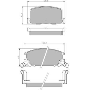 Pastillas de freno traseras 405 Pro Race (PBS Brakes)