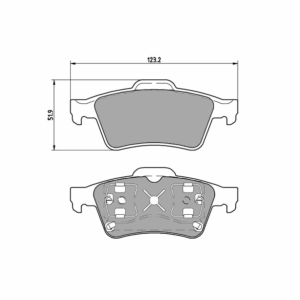 Pastillas de freno traseras 8152 Pro Track (PBS Brakes)