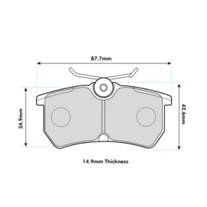 Pastillas de freno traseras 8171 Pro Race (PBS Brakes)
