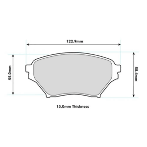 Pastillas de freno delanteras 8182 Pro Track (PBS Brakes)