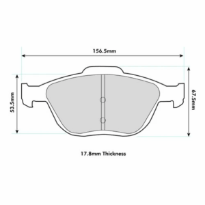 Pastillas de freno delanteras 8197 Pro Track (PBS Brakes)