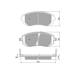 Pastillas de freno delanteras 8222 Pro Track (PBS Brakes)