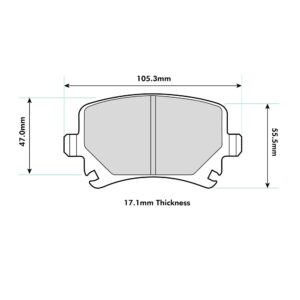 Pastilla de freno traseras 8312 Pro Comp R (PBS Brakes)