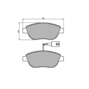 Pastilla de freno delanteras 8356 Pro Track (PBS Brakes)