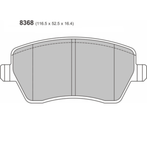 Pastillas de freno delanteras 8368 Pro Track (PBS Brakes)