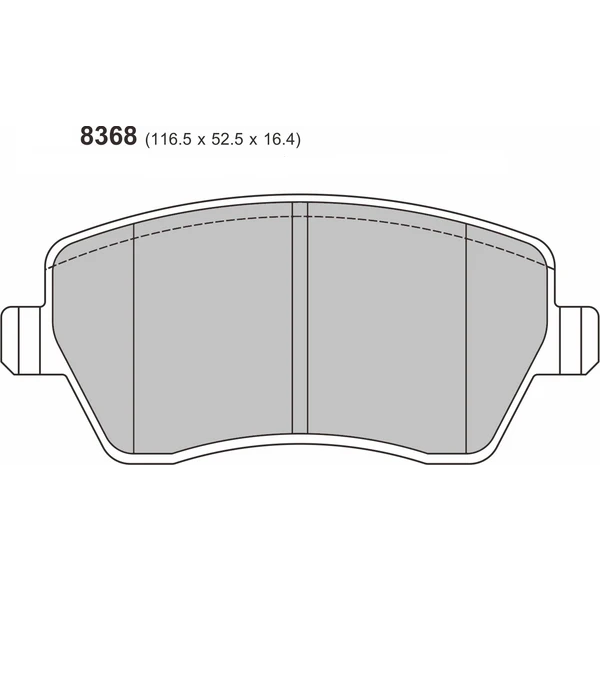 Pastillas de freno delanteras 8368 Pro Race (PBS Brakes)