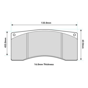 Pastillas de freno delantera 8392 Pro Track (PBS Brakes)