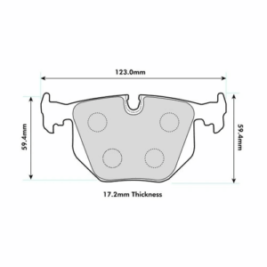 Pastillas de freno traseras 8422 Pro Race (PBS Brakes)