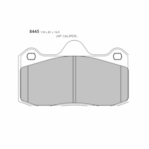 Pastillas de freno delanteras 8445 Pro Race (PBS Brakes)