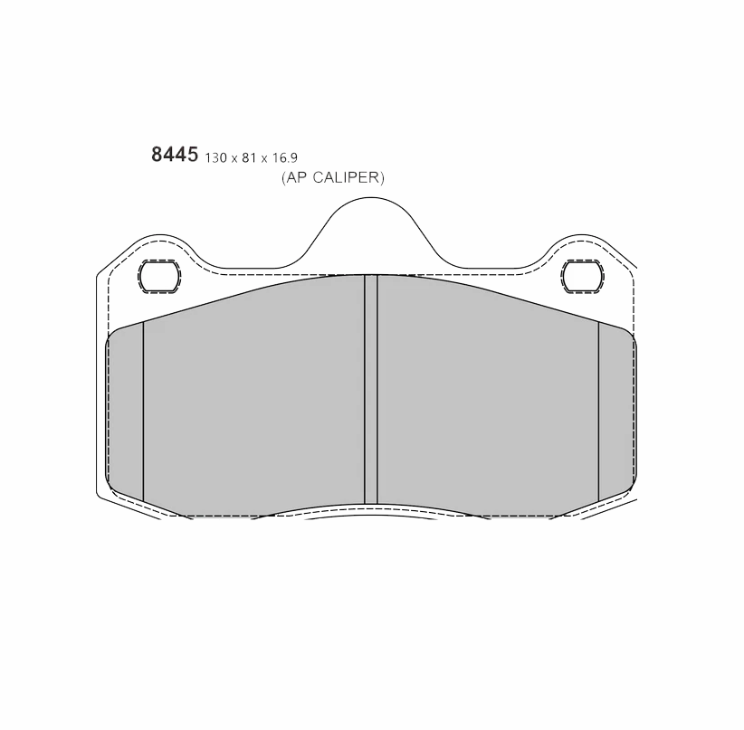 Pastillas de freno delanteras 8445 Pro Race (PBS Brakes)
