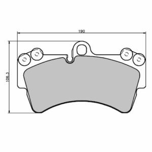 Pastillas de freno delanteras 8452 Pro Track (PBS Brakes)