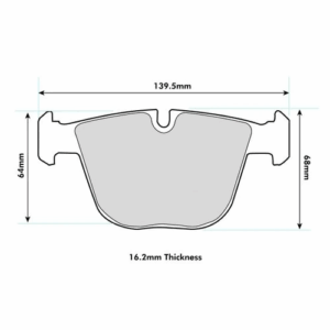 Pastillas de freno traseras 8465 Pro Race (PBS Brakes)