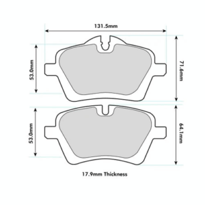 Pastillas de freno delanteras 8471 Pro Track (PBS Brakes)