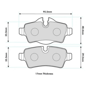 Pastillas de freno traseras 8472 Pro Race (PBS Brakes)