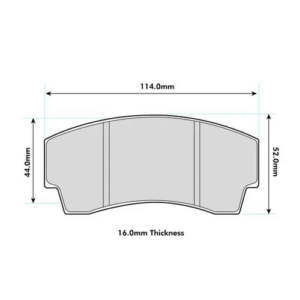 Pastillas de freno delanteras 8495 Pro Track (PBS Brakes)