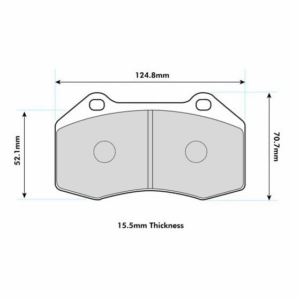 Pastillas de freno delanteras 8541 Pro Race (PBS Brakes)