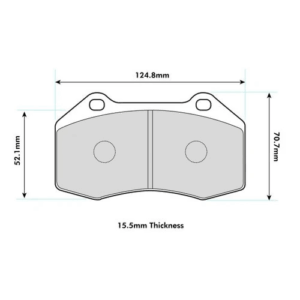Pastillas de freno delanteras 8541 Pro Comp (PBS Brakes)