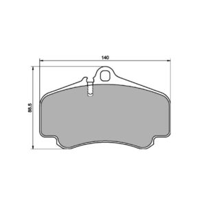 Pastillas de freno delanteras 8554 Pro Race (PBS Brakes)