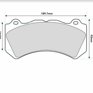 Pastillas de freno delanteras 8571PT16.5T Pro Track (PBS Brakes)