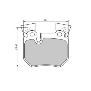 Pastillas de freno traseras 8595 Pro Track (PBS Brakes)
