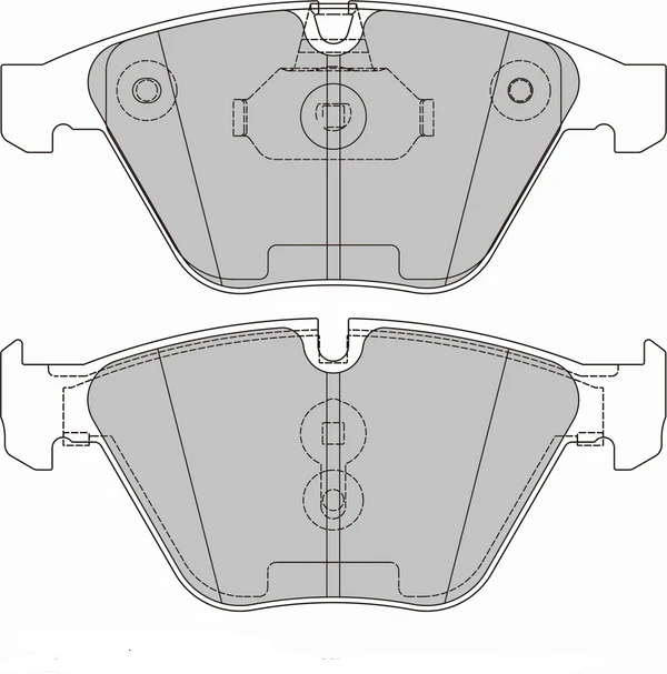 Pastilla de freno delanteras 8596 Pro Track (PBS Brakes)