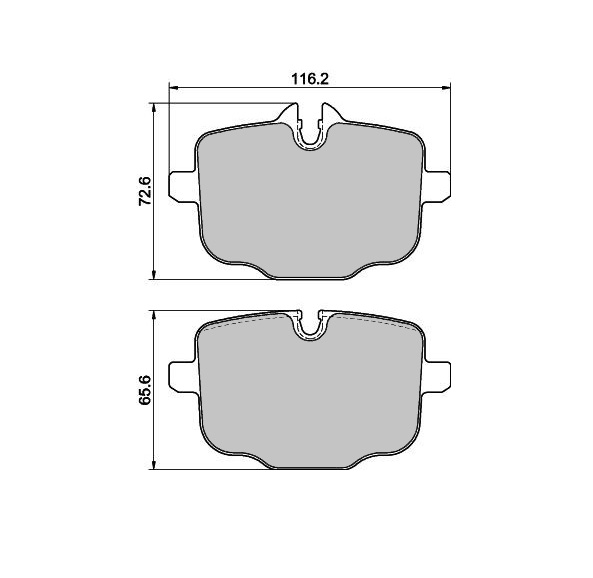 Pastillas de freno traseras 8603 Pro Track (PBS Brakes)