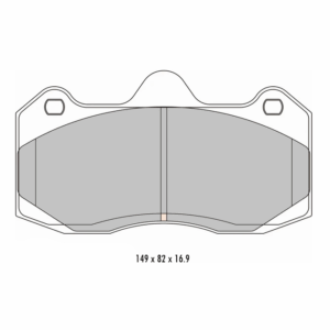 Pastillas de freno delanteras 8618 Pro Track (PBS Brakes)