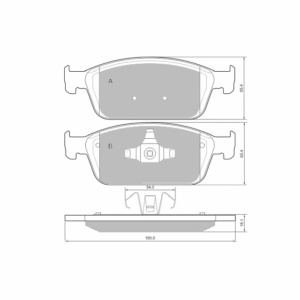 Pastillas de freno delanteras 8621 Pro Race (PBS Brakes)