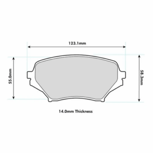 Pastillas de freno delanteras 8624 Pro Track (PBS Brakes)