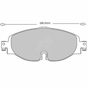 Pastillas de freno delanteras 8638 Pro Track (PBS Brakes)