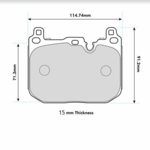 Pastillas de freno delanteras 8685PT15T Pro Track (PBS Brakes)