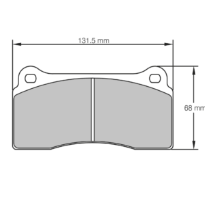 Pastilla de freno traseras 8689 Pro Race (PBS Brakes)