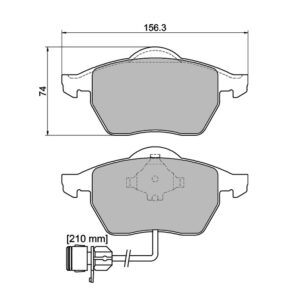 Pastilla de freno delanteras 924 Pro Track (PBS Brakes)