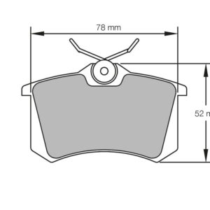 Pastillas de freno traseras 974 Pro Track (PBS Brakes)