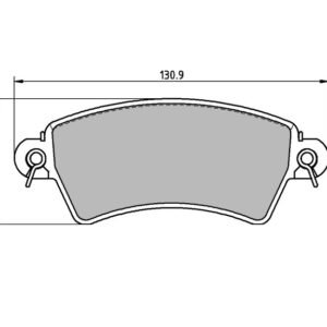 Pastillas de freno delanteras 982 Pro Track (PBS Brake)