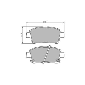 Pastilla de freno delanteras 984 Pro Track (PBS Brakes)